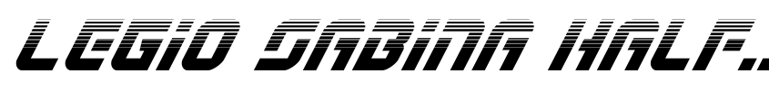 Preview Legio Sabina Halftone Italic