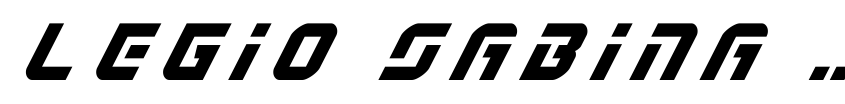 Preview Legio Sabina Title Italic