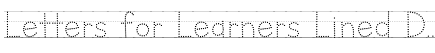 Preview Letters for Learners Lined Dots