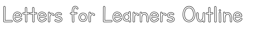 Preview Letters for Learners Outline