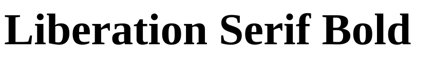 Font Liberation Serif Bold by Steve Matteson