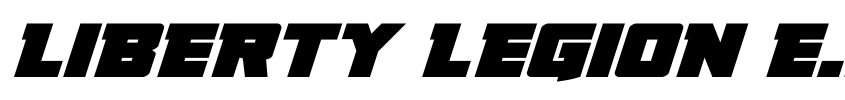Preview Liberty Legion Expanded Italic