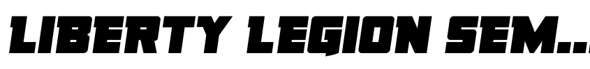 Písmo Liberty Legion Semi-Italic od Daniel Zadorozny