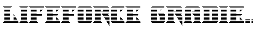 Font Lifeforce Gradient by Daniel Zadorozny
