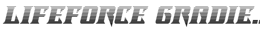 Preview Lifeforce Gradient Italic