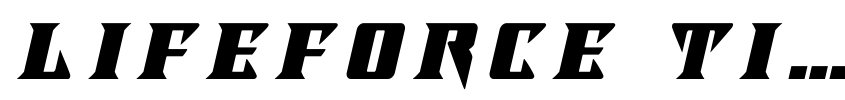 Preview Lifeforce Title Italic