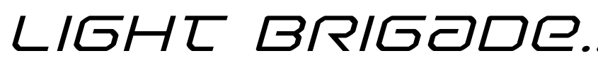 Preview Light Brigade Expanded Italic