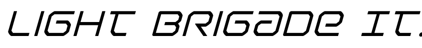 Preview Light Brigade Italic
