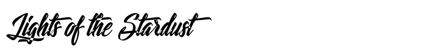 Font Lights of the Stardust by Octotype