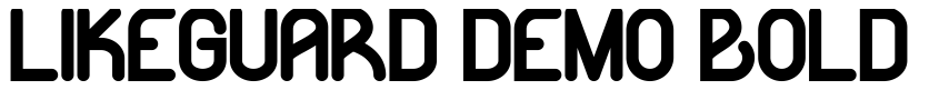 Font Likeguard Demo Bold by Nouval & Sarah Suci P