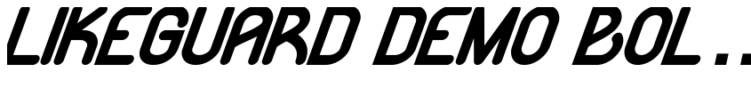 Preview Likeguard Demo Bold Italic