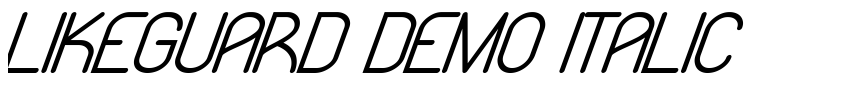 Preview Likeguard Demo Italic