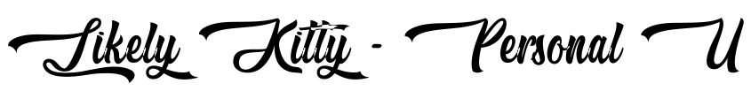 Font Likely Kitty - Personal Use by Typhoon Type - Suthi Srisopha