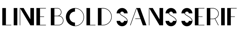 Preview Line Bold Sans serif