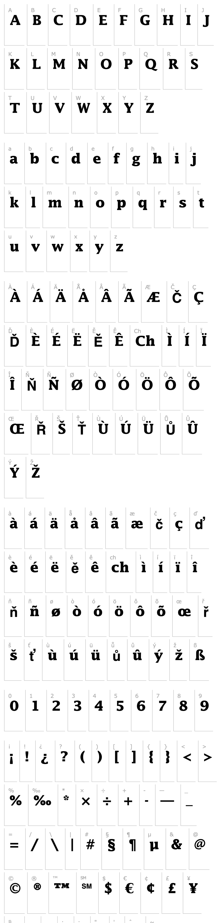 Overview Lucida-Bold