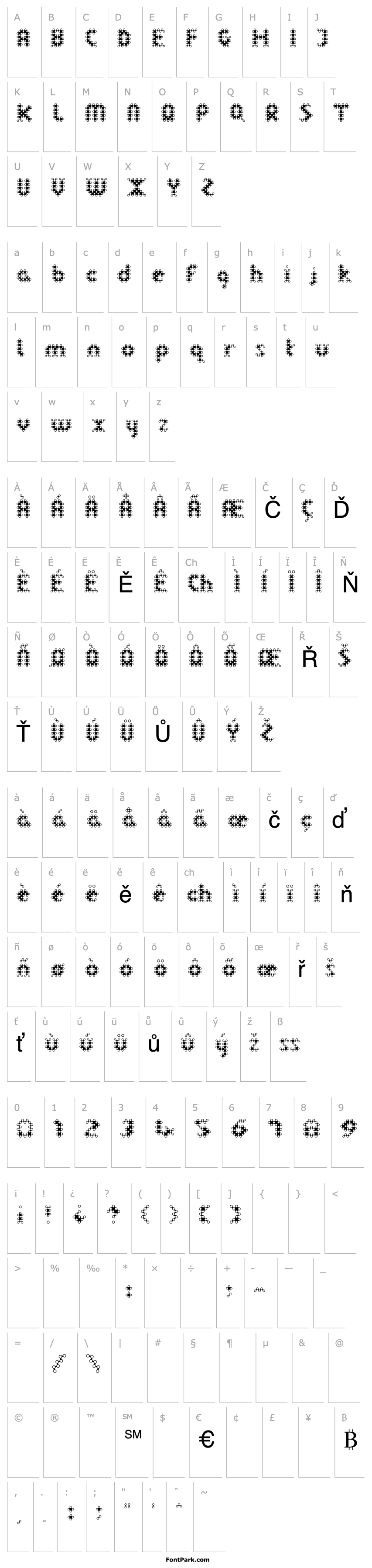 Overview LinotypeDot Regular