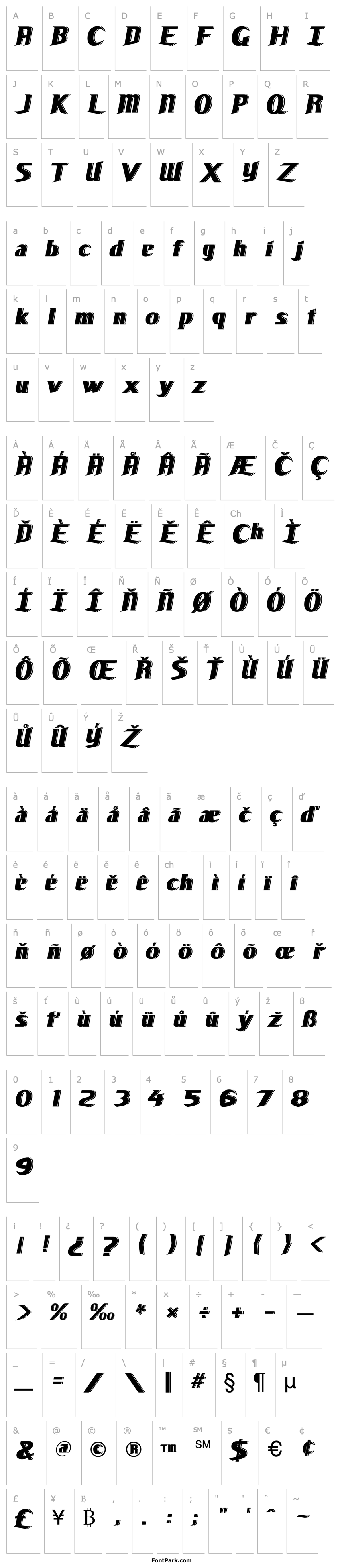 Overview La Mesa Italic