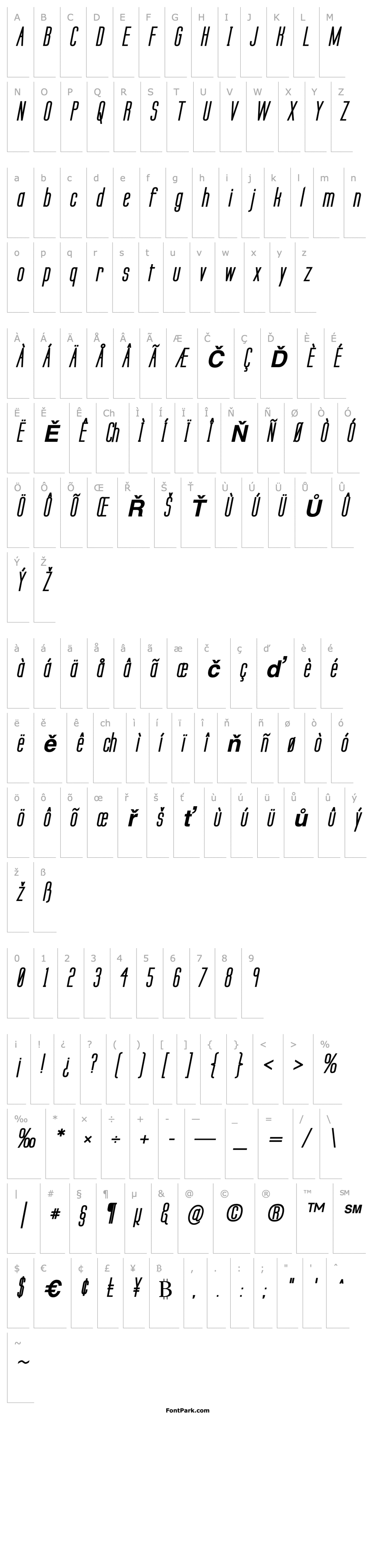 Přehled Labtop Secundo Bold Italic