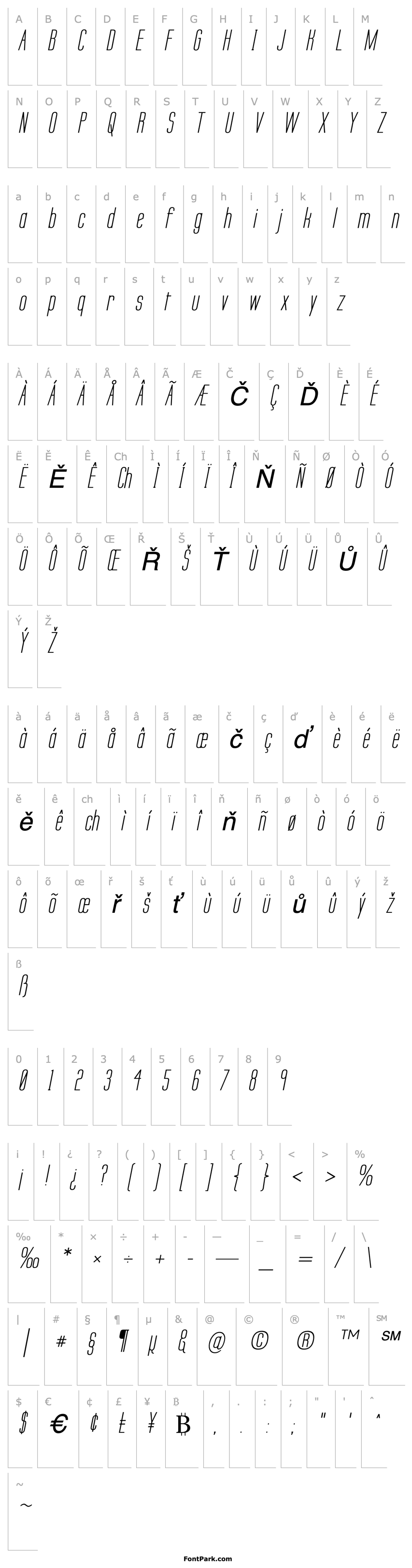 Overview Labtop Secundo Italic