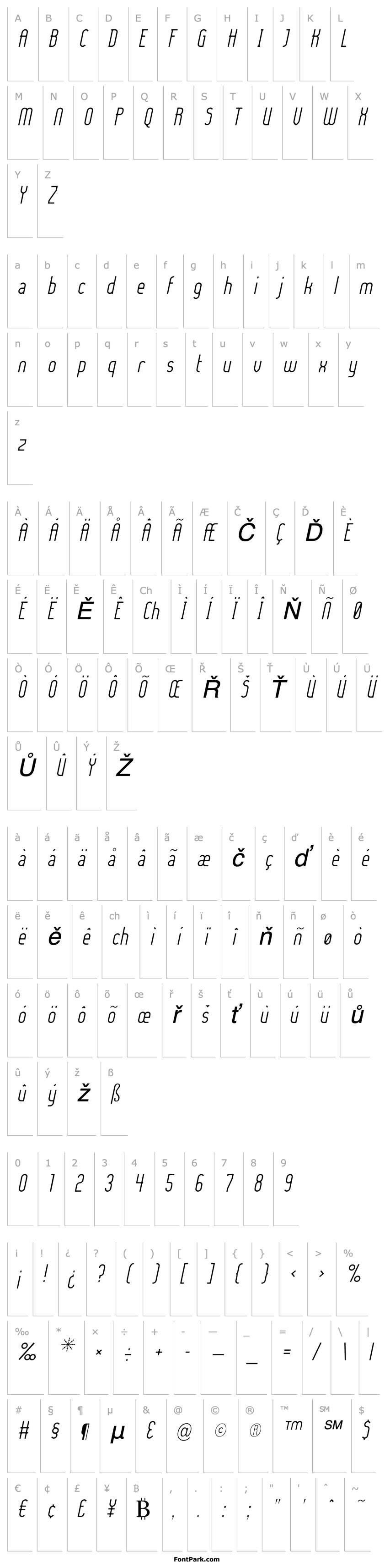 Overview Lady Ice - Light Italic