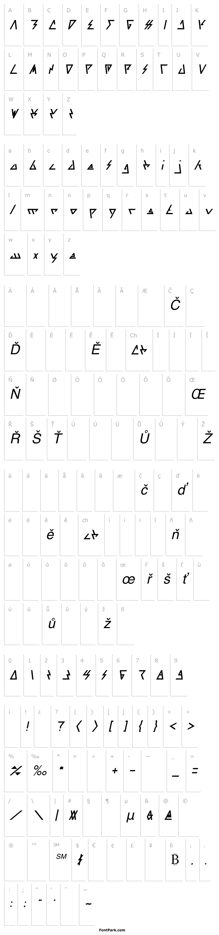 Přehled LAGGTASTIC Italic
