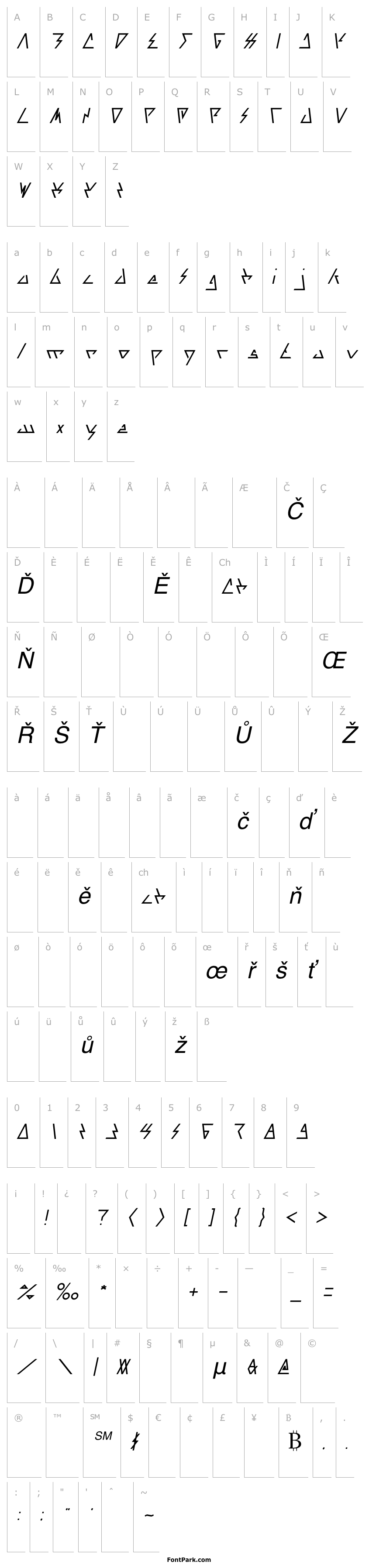 Přehled LAGGTASTIC Italic