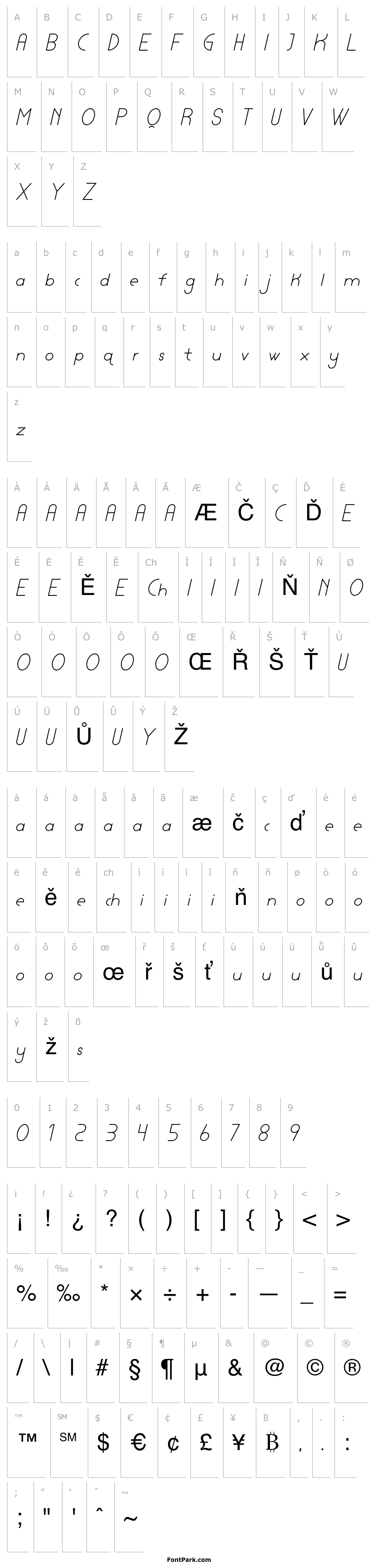 Overview Lamborgini Light Italic