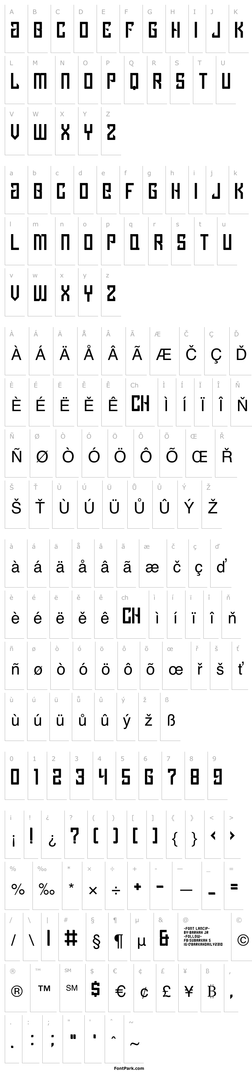 Přehled Lancip Regular