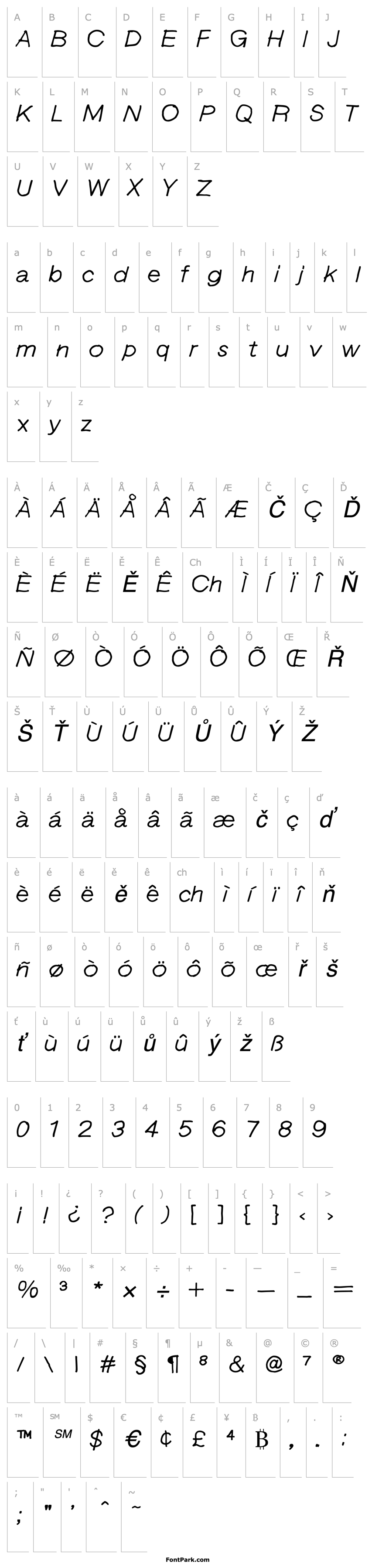 Overview Langer Italic