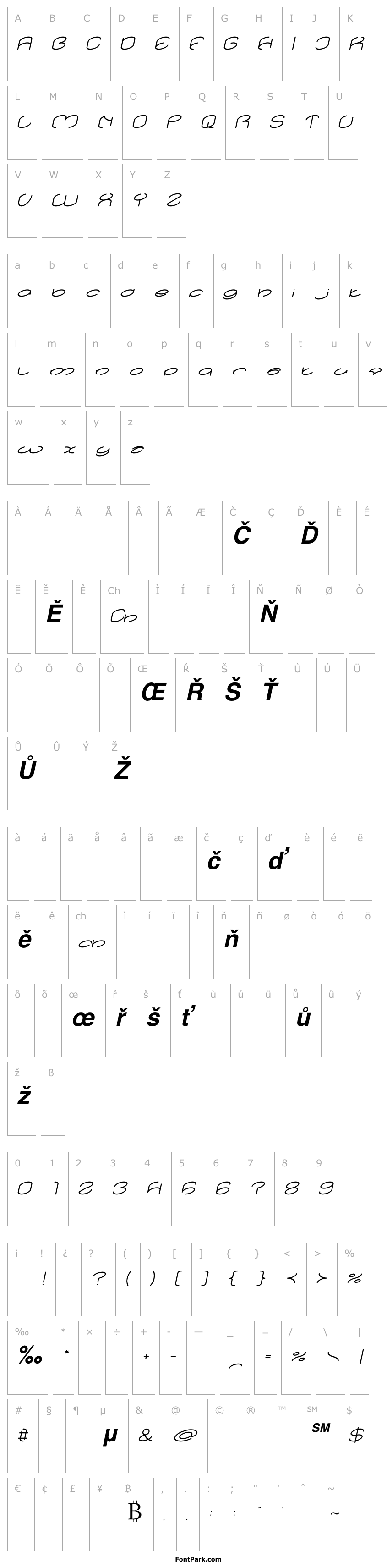 Přehled lanitta Bold Italic