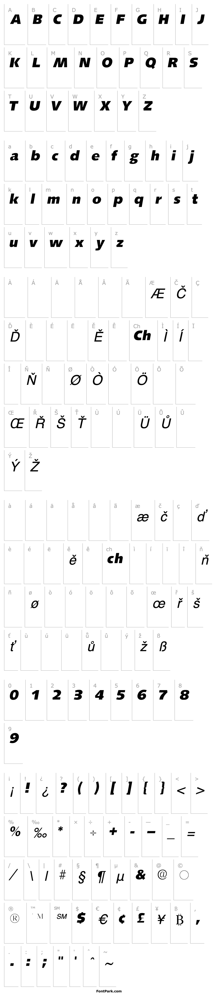 Přehled LansetteSSK Italic