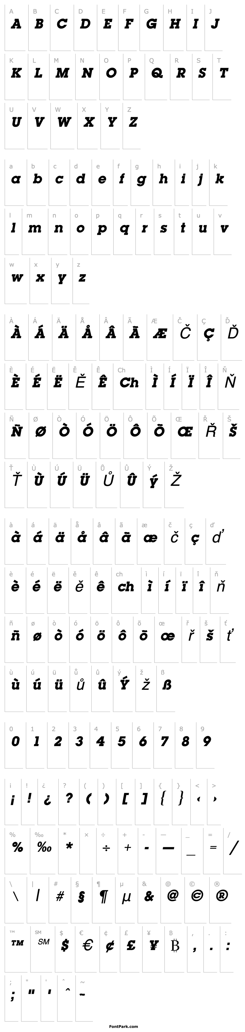 Přehled Lapland ExtraBold Italic