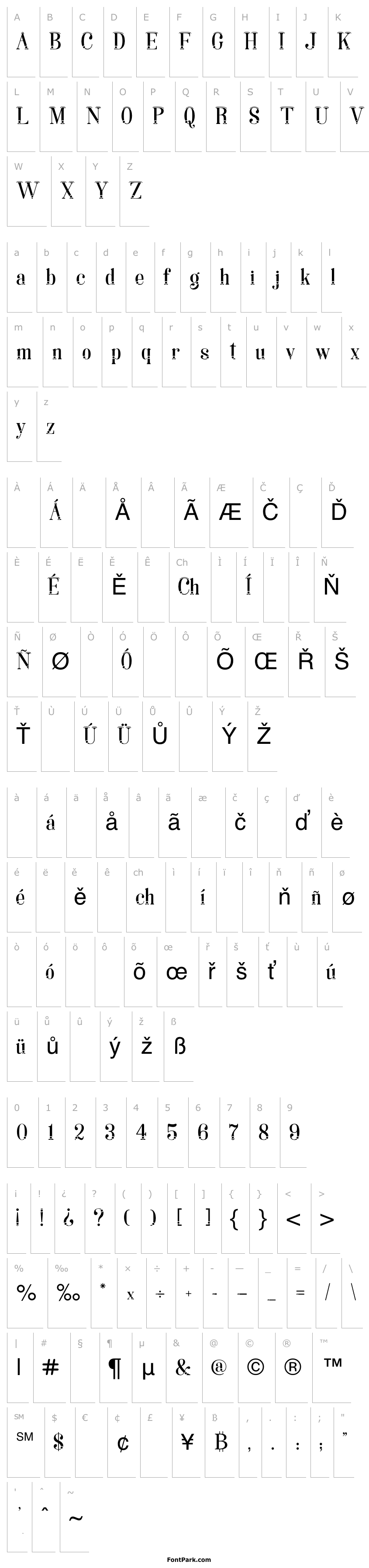 Přehled Lara dot Serif Regular