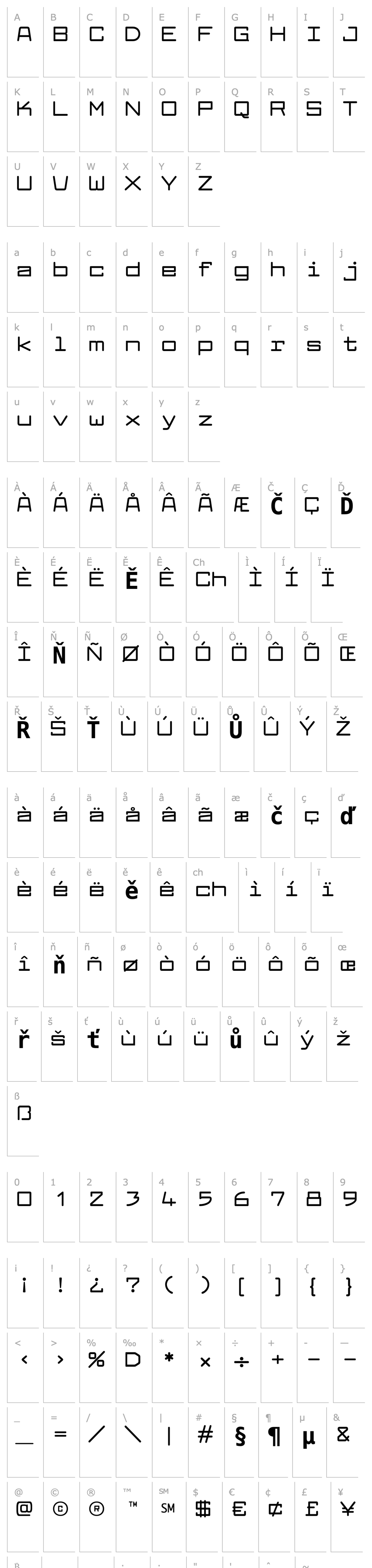 Overview Larabiefont Extended Bold