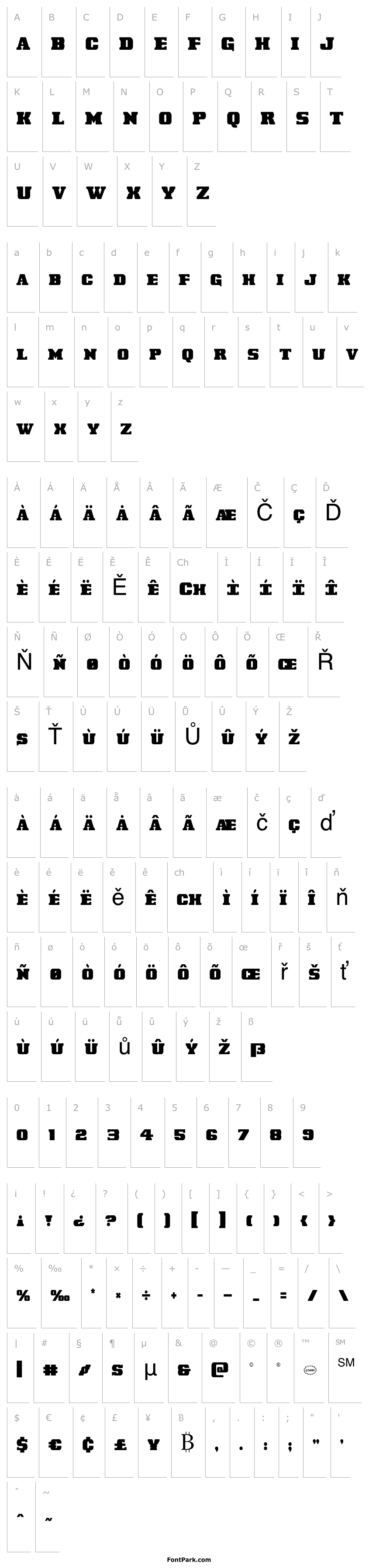 Přehled Laredo Trail Condensed