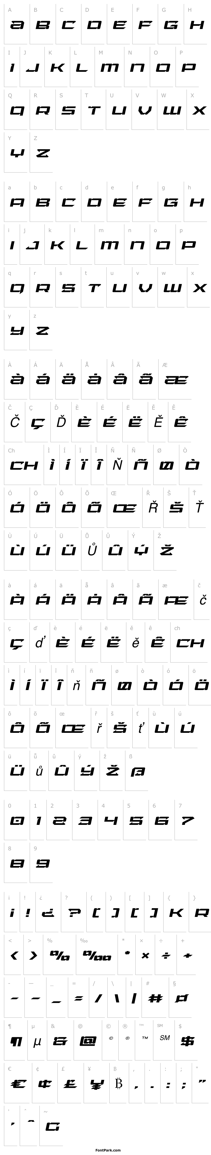 Přehled Laser Wolf Expanded Italic