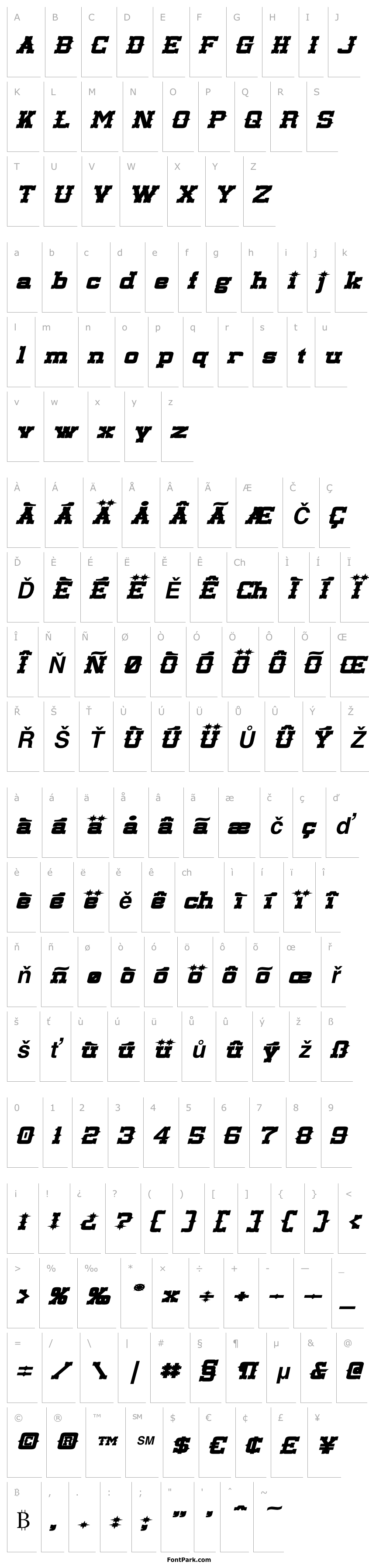 Overview Lassiter Extended Bold Italic