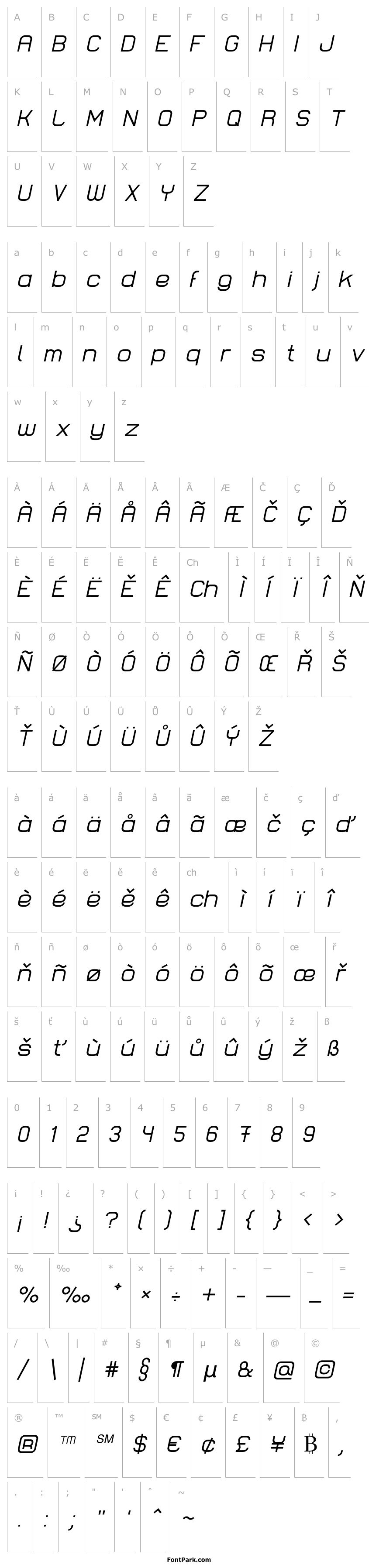 Overview Lastwaerk regular Oblique