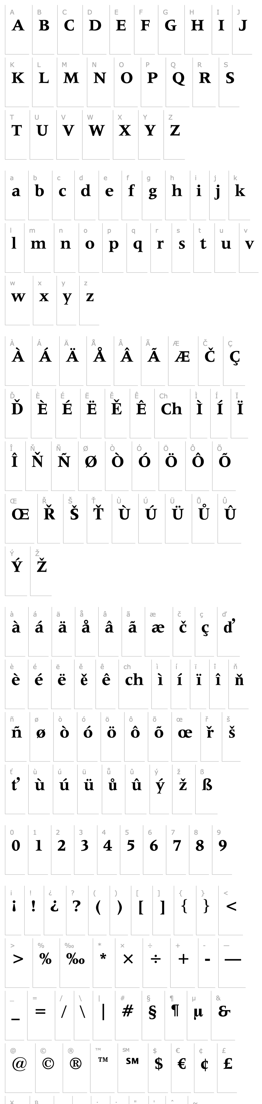 Overview Latin725 BT Bold