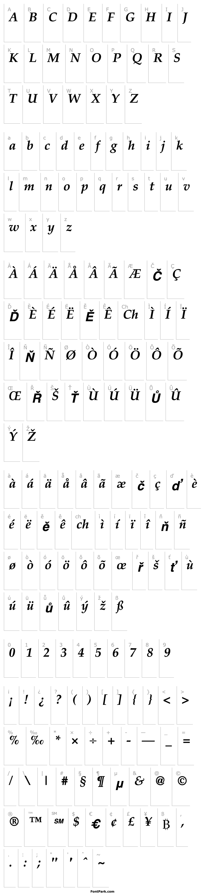 Overview LatinoPalSH Bold Italic