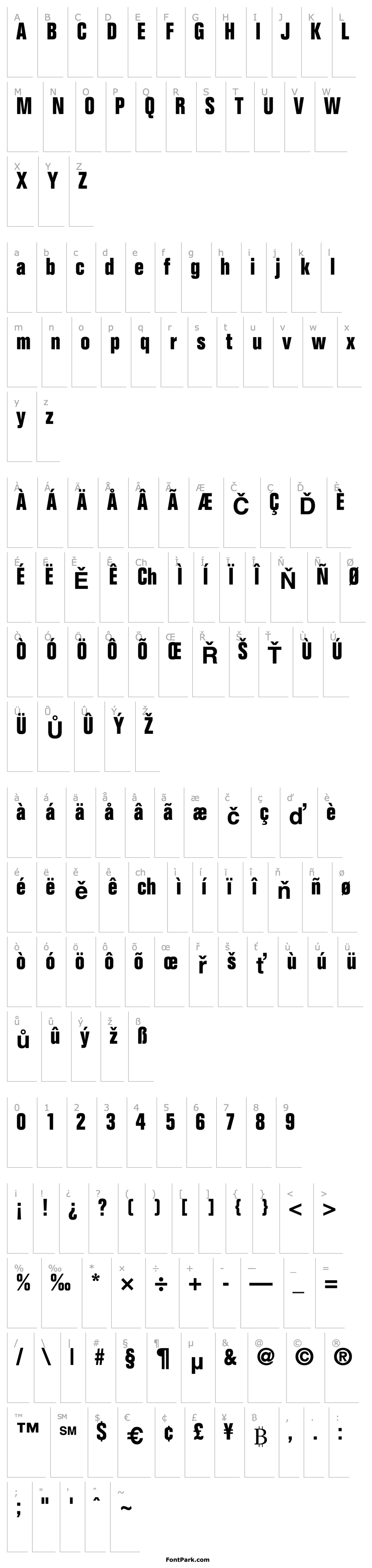 Overview Layout Condensed SSi Bold Condensed