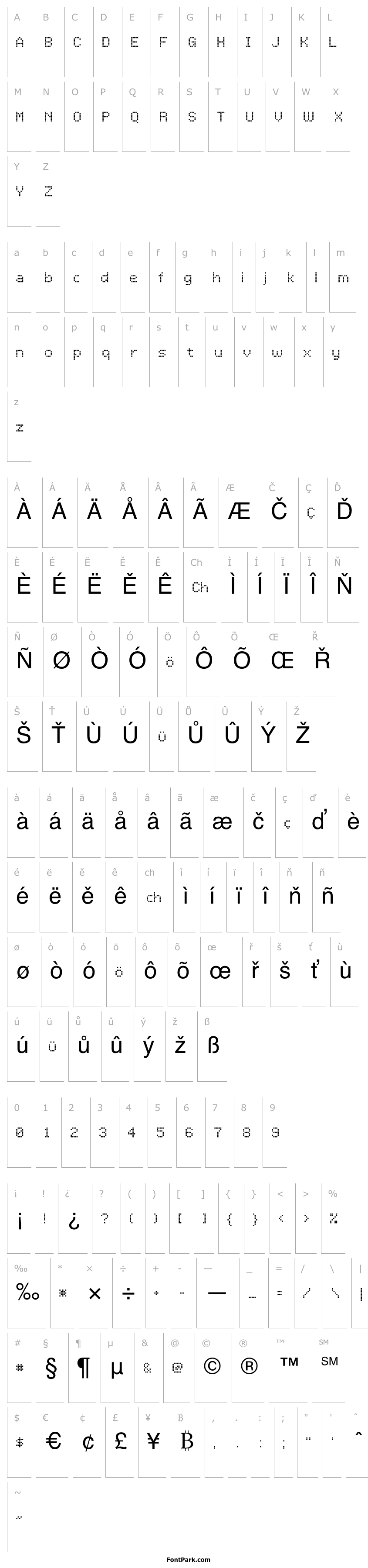 Přehled LCDDot TR Regular