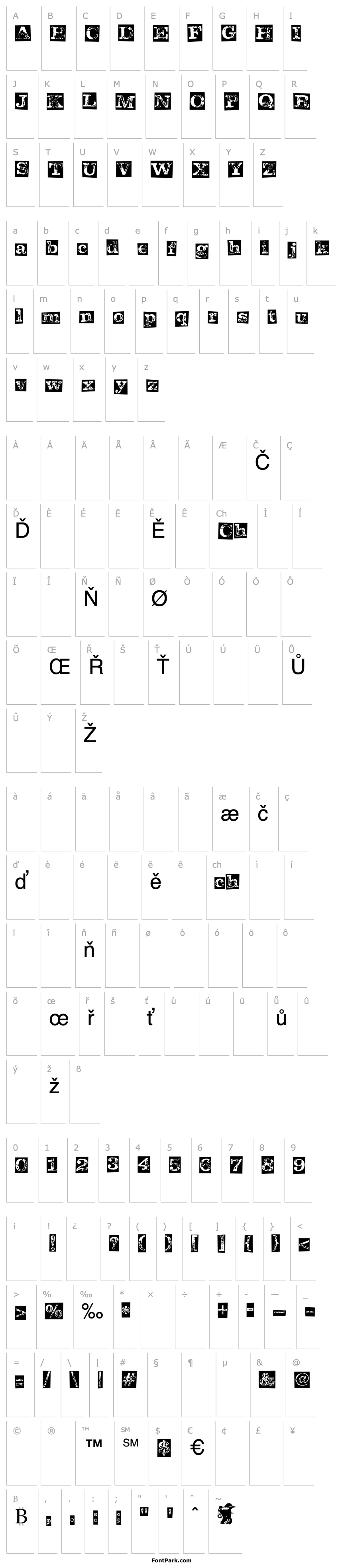 Overview LD Letterpress Inverted