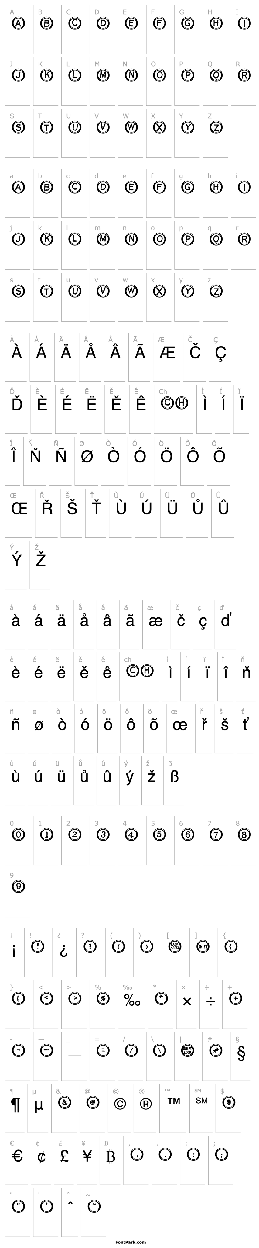 Přehled LD Type Keys White