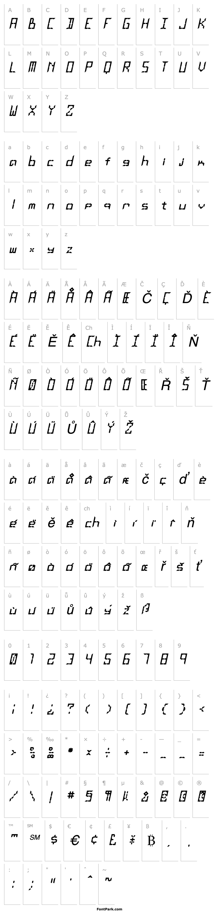 Overview LEaD Lights Italic