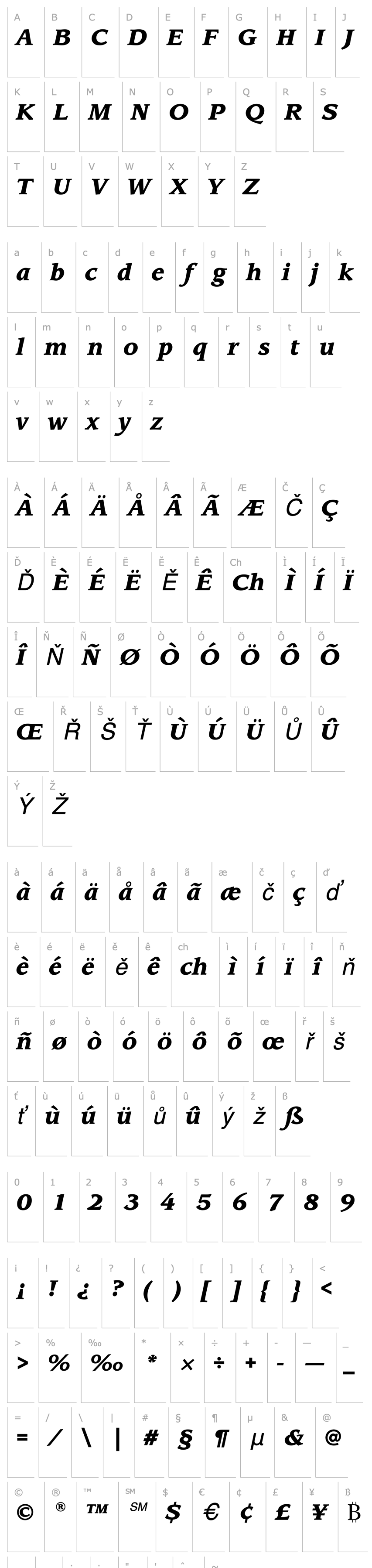 Overview LeawoodEF-BlackItalic