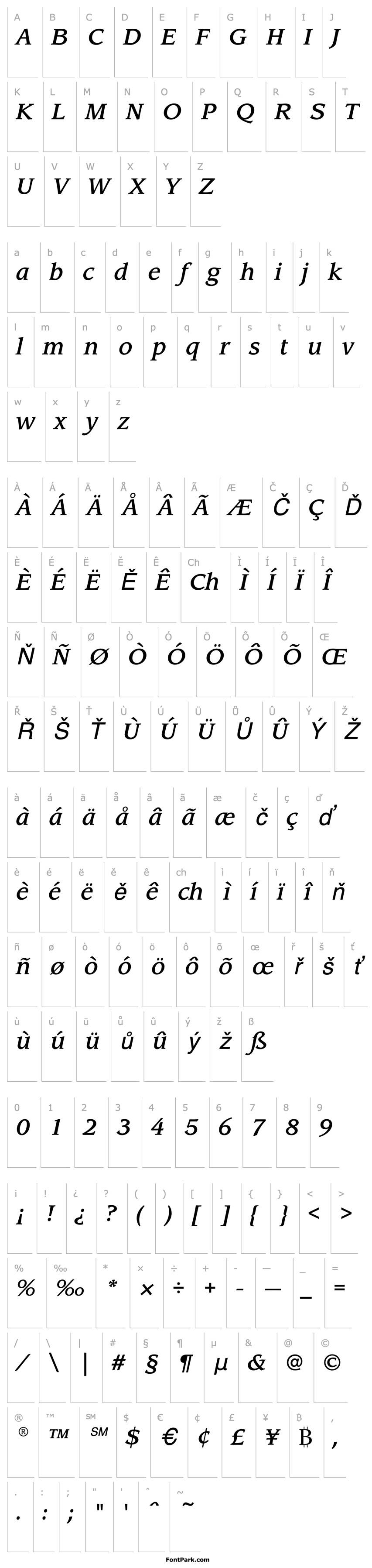 Overview LeawoodEF-MediumItalic