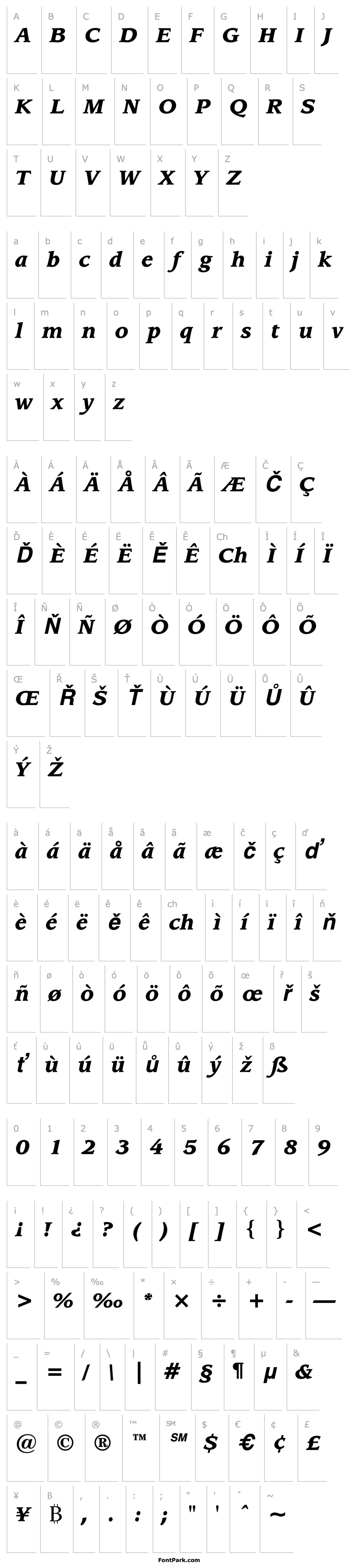 Overview LeawoodITCbyBT-BlackItalic