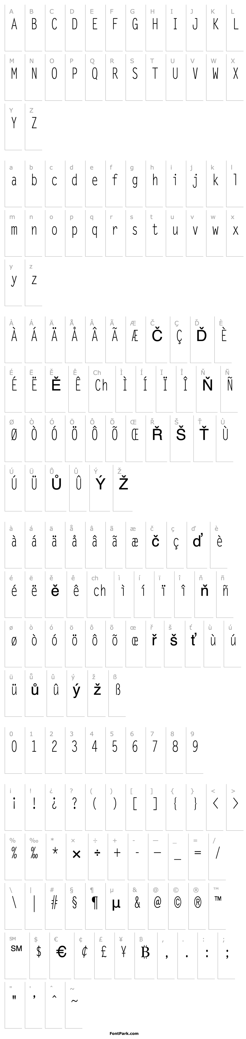 Overview Lechter Condensed Normal