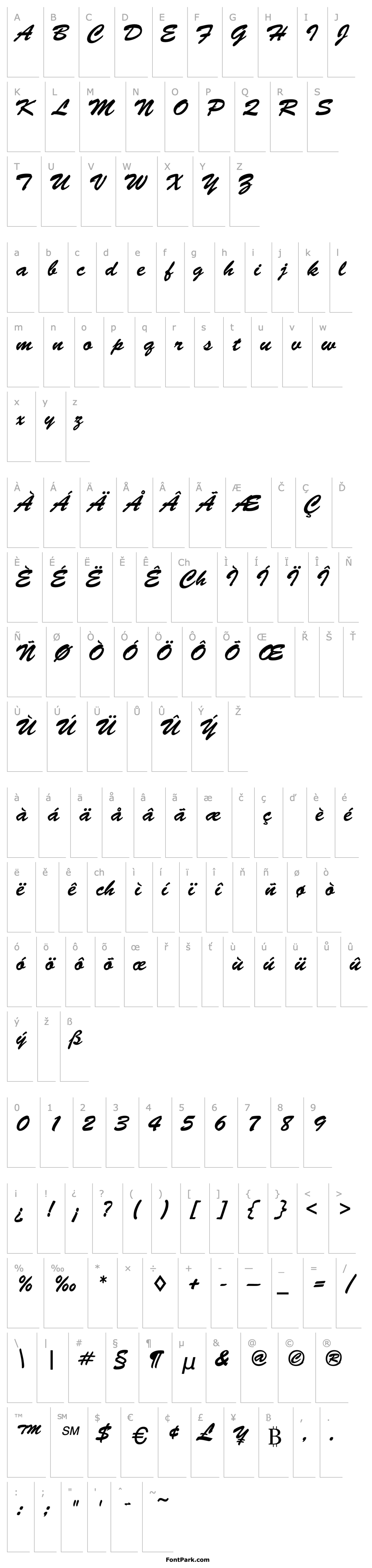 Overview Leenda Italic Lite 